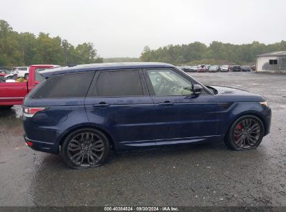 Lot #3051084779 2017 LAND ROVER RANGE ROVER SPORT 3.0L V6 SUPERCHARGED HSE DYNAMIC