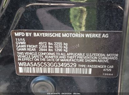 Lot #2992830757 2016 BMW 528I