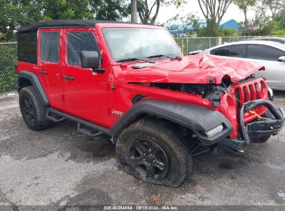 Lot #2992827434 2020 JEEP WRANGLER UNLIMITED SPORT S 4X4