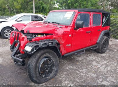 Lot #2992827434 2020 JEEP WRANGLER UNLIMITED SPORT S 4X4