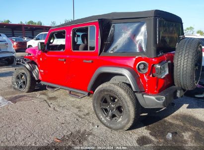 Lot #2992827434 2020 JEEP WRANGLER UNLIMITED SPORT S 4X4