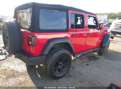 Lot #2992827434 2020 JEEP WRANGLER UNLIMITED SPORT S 4X4