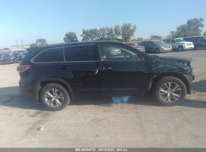 Lot #2997766113 2015 TOYOTA HIGHLANDER XLE V6