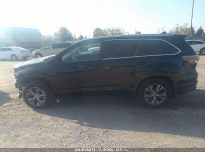 Lot #2997766113 2015 TOYOTA HIGHLANDER XLE V6