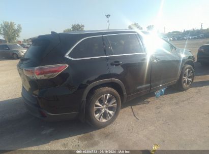 Lot #2997766113 2015 TOYOTA HIGHLANDER XLE V6