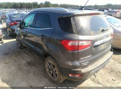 Lot #3007845485 2020 FORD ECOSPORT TITANIUM