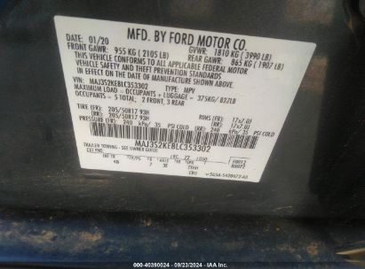 Lot #3007845485 2020 FORD ECOSPORT TITANIUM