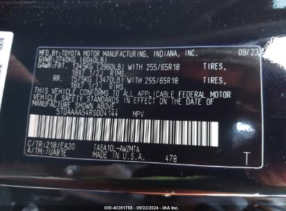 Lot #3032321544 2024 TOYOTA GRAND HIGHLANDER XLE