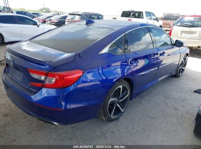 Lot #2992830501 2020 HONDA ACCORD SPORT