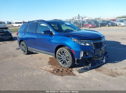 Lot #2992830475 2022 CHEVROLET EQUINOX AWD RS