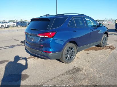 Lot #2992830475 2022 CHEVROLET EQUINOX AWD RS