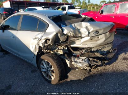 Lot #2995285938 2017 KIA FORTE LX