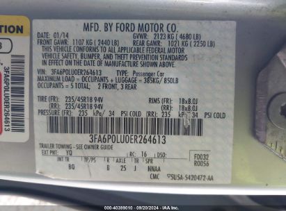 Lot #2992827323 2014 FORD FUSION HYBRID SE