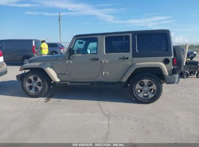 Lot #2992819912 2017 JEEP WRANGLER UNLIMITED SAHARA 4X4