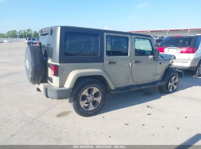 Lot #2992819912 2017 JEEP WRANGLER UNLIMITED SAHARA 4X4