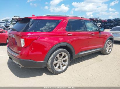 Lot #2997778279 2020 FORD EXPLORER PLATINUM