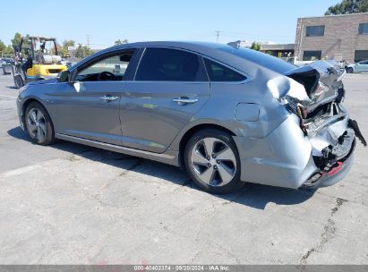 Lot #2992833328 2017 HYUNDAI SONATA HYBRID LIMITED