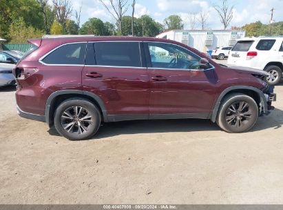 Lot #3045356749 2019 TOYOTA HIGHLANDER LE