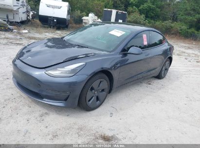 Lot #2997778178 2022 TESLA MODEL 3 LONG RANGE DUAL MOTOR ALL-WHEEL DRIVE