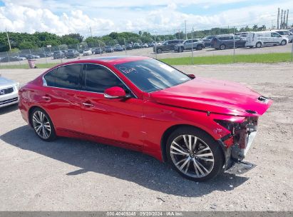 Lot #2996535160 2022 INFINITI Q50 SENSORY