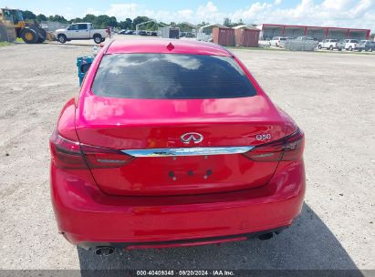 Lot #2996535160 2022 INFINITI Q50 SENSORY