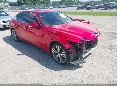 Lot #2996535160 2022 INFINITI Q50 SENSORY