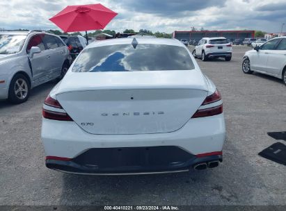 Lot #2990350738 2023 GENESIS G70 2.0T RWD