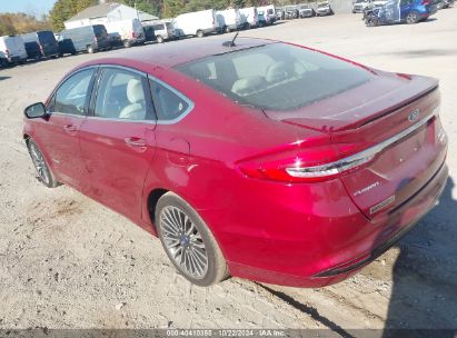 Lot #3052077077 2018 FORD FUSION HYBRID TITANIUM