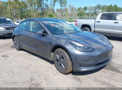 Lot #2997778152 2021 TESLA MODEL 3 STANDARD RANGE PLUS REAR-WHEEL DRIVE