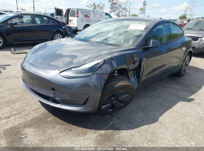 Lot #2997778152 2021 TESLA MODEL 3 STANDARD RANGE PLUS REAR-WHEEL DRIVE