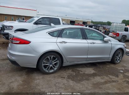 Lot #3056473444 2019 FORD FUSION HYBRID TITANIUM