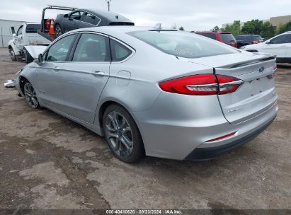 Lot #3056473444 2019 FORD FUSION HYBRID TITANIUM