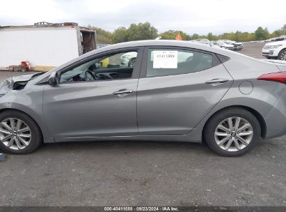 Lot #2997778312 2014 HYUNDAI ELANTRA SE