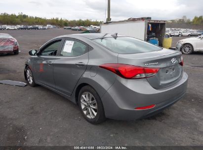 Lot #2997778312 2014 HYUNDAI ELANTRA SE