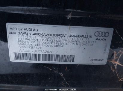 Lot #2992835182 2007 AUDI A4 2.0T