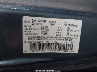 Lot #2992835123 2007 DODGE GRAND CARAVAN SXT