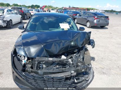 Lot #2989126831 2022 HYUNDAI ELANTRA HYBRID BLUE