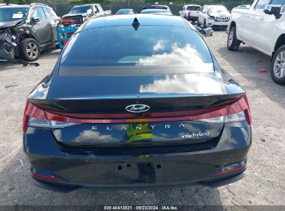 Lot #2989126831 2022 HYUNDAI ELANTRA HYBRID BLUE