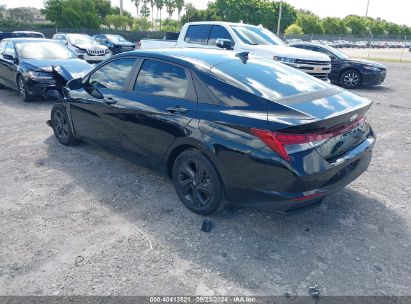 Lot #2989126831 2022 HYUNDAI ELANTRA HYBRID BLUE