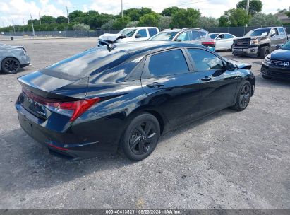 Lot #2989126831 2022 HYUNDAI ELANTRA HYBRID BLUE