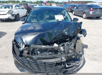 Lot #2989126831 2022 HYUNDAI ELANTRA HYBRID BLUE