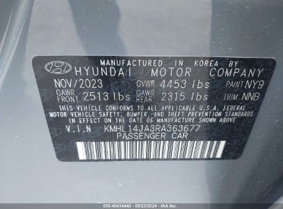 Lot #3035087239 2024 HYUNDAI SONATA SEL