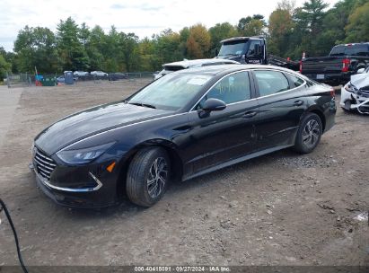 Lot #2997778266 2022 HYUNDAI SONATA HYBRID BLUE