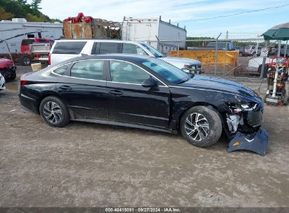 Lot #2997778266 2022 HYUNDAI SONATA HYBRID BLUE