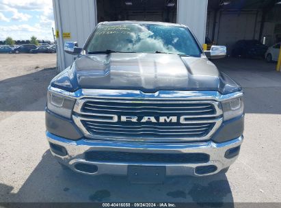 Lot #3035087230 2019 RAM 1500 LARAMIE QUAD CAB 4X4 6'4 BOX