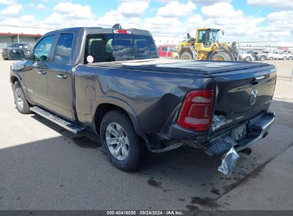 Lot #3035087230 2019 RAM 1500 LARAMIE QUAD CAB 4X4 6'4 BOX