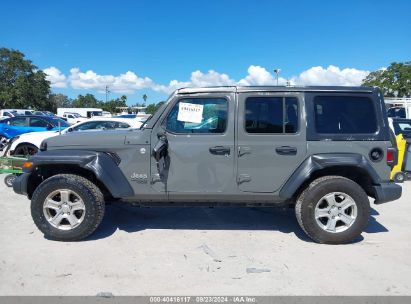 Lot #2995286183 2020 JEEP WRANGLER UNLIMITED SPORT S 4X4