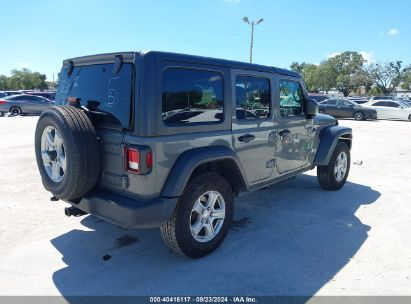 Lot #2995286183 2020 JEEP WRANGLER UNLIMITED SPORT S 4X4