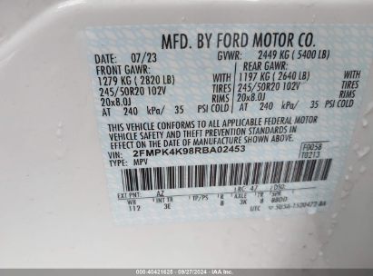 Lot #3035077624 2024 FORD EDGE TITANIUM