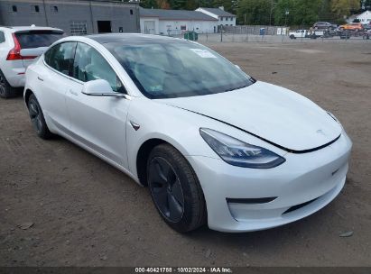 Lot #2992818207 2020 TESLA MODEL 3 STANDARD RANGE PLUS REAR-WHEEL DRIVE/STANDARD RANGE REAR-WHEEL DRIVE